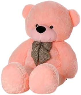 Soft Toy Teddy Bear 5 Feet for Girl Furry Soft Teddy Bear | Plushie Soft Toys for Kids | Plush Soft Toys for Baby Boys and Girls Kids - Teddy | Birthday & Valentine Gift (Pink)