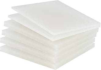 PP Polypropylene Sheet Plate Thickness 3mm-20mm Hard Sheet PVC Plate PP PE Sheet (0.3 m * 0.5 m * 8mm * 2 Pieces)