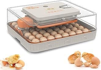 56 Egg Incubator, Automatic Turning & Humidity Control – Built-in Egg Candler & Auto Water Refill, 360° Clear View,Digital Poultry Hatcher for Chicken, Duck, and Goose Eggs