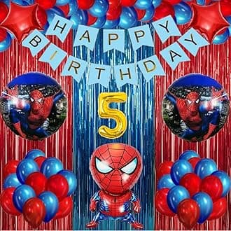 Urban Classic SM theme Happy Birthday Decoration kit for Boys and Gilrs (5th Birthday)
